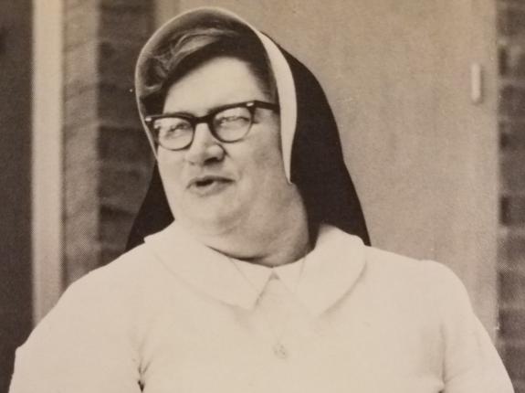 Sr. M. Christopher in early teaching days