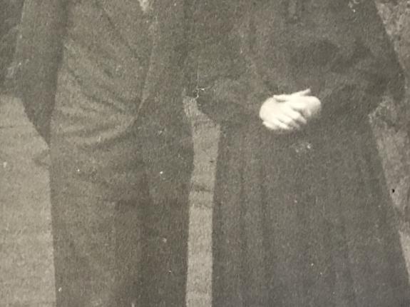 Sr. Margaret as a postulant with her dad