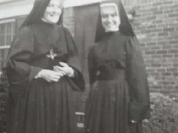 Sr. Margaret and her sister Noel in the habit of the Institute