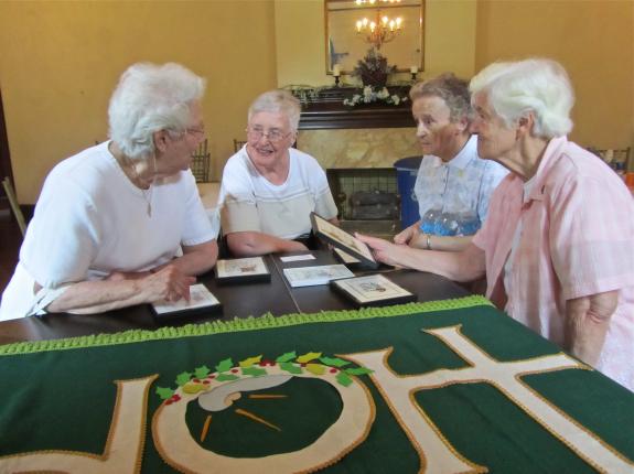 From left to right: Srs. Helen Coldrick, Marie Murphy, Celesta Kelley and Barbara Heil