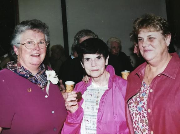 From left to right: Sr. Maureen McMahon, Sr. Eileen and Joan Stone, ADC