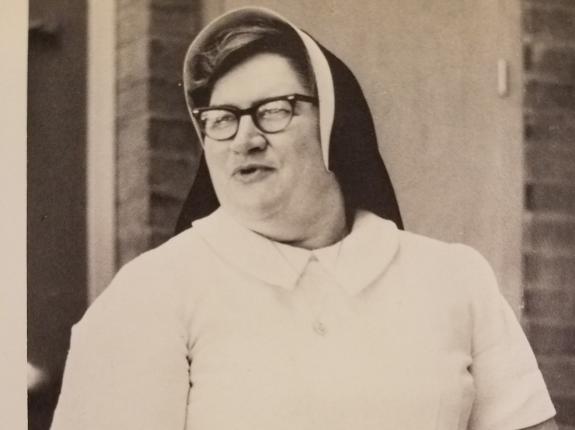 Sr. M. Christopher in early teaching days