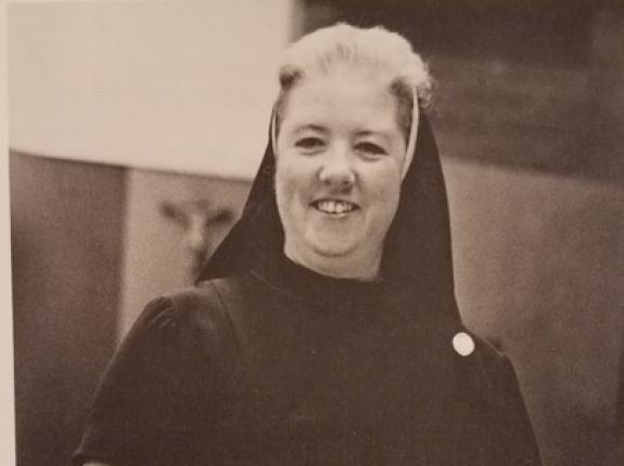 Sr. Caroline in her early teaching days.
