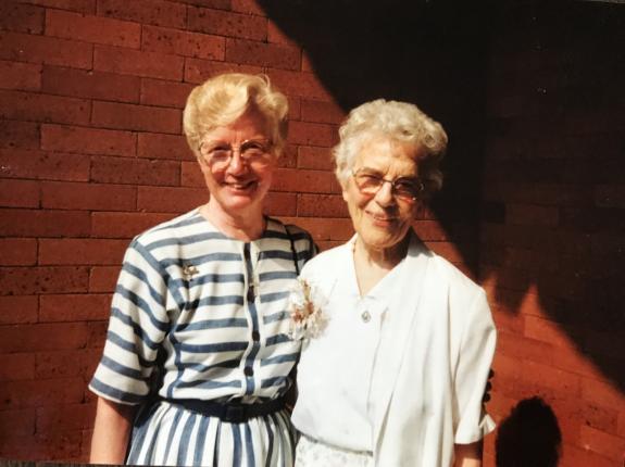Sr. Mary Bernard with her niece