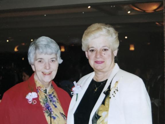 Sr. Ellen Catherine, affectionately called "Nursie" by many RDCs, is on the left.
