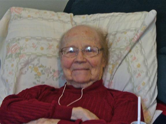 Sr. Freda relaxed!