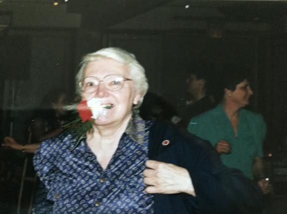 Sr. Margaret, affectionately called Ginger, at play!
