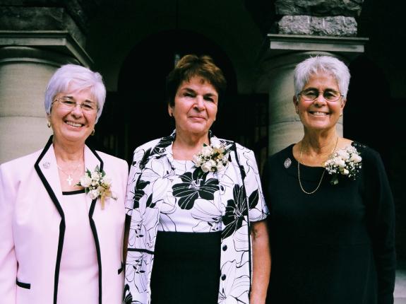 Golden Jubilarians Sr. Ruth Murphy, Sr. Janet and Sr. Pat Sheridan