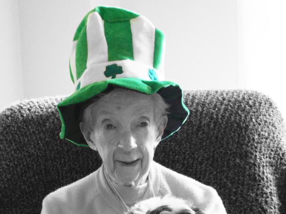Sr. Joan on St. Patrick's Day