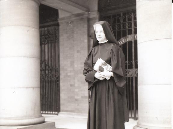 Sr. Joan in the habit of our Institute