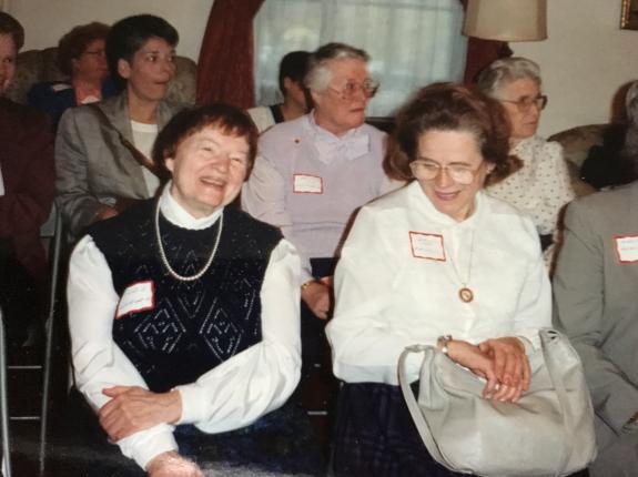 Marie at a Campus Reunion