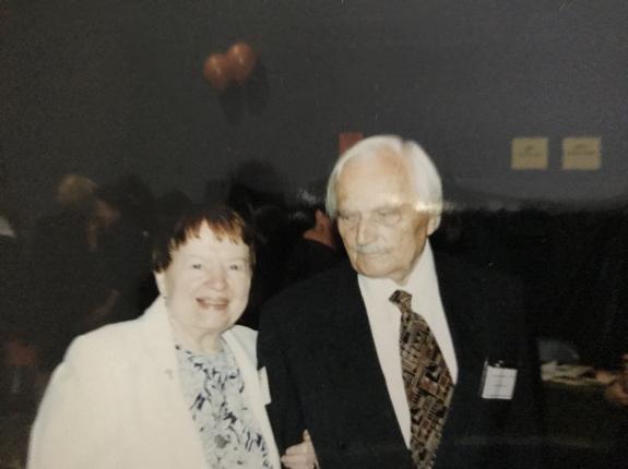 Marie with her faculty-mate
