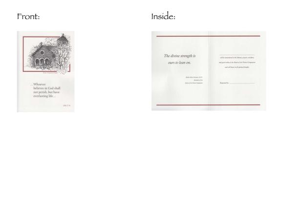 Memorial Card