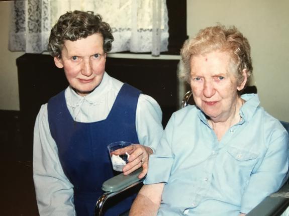 Sr. Mary Virginia is on the left of her sister, Sr. M. Teresa